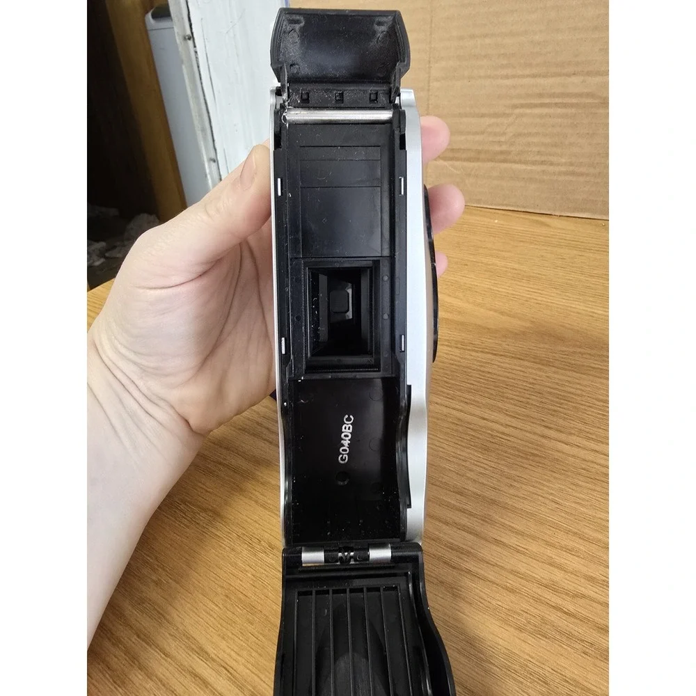 Polaroid i-Zone Instant Film Pocket Camera with Flash Silver - Works No Film